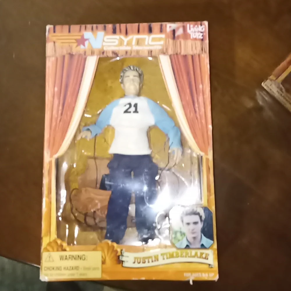 Vintage Pair of Justin Timberlake Y2K NSYNC Collectible Marionettes Living toysz